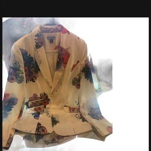 Multicolored Blazer Sz L